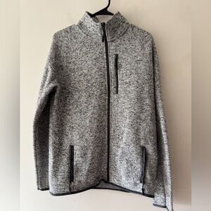 Cedar Wood State‎ Heather Gray Zip Up Jacket Fleece
